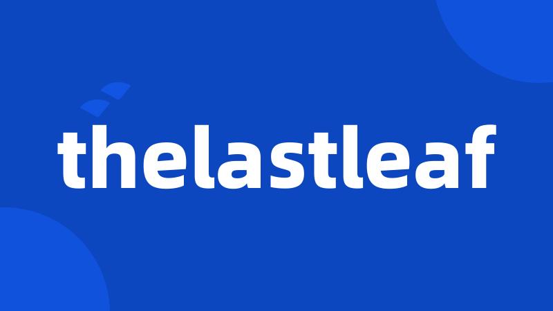 thelastleaf