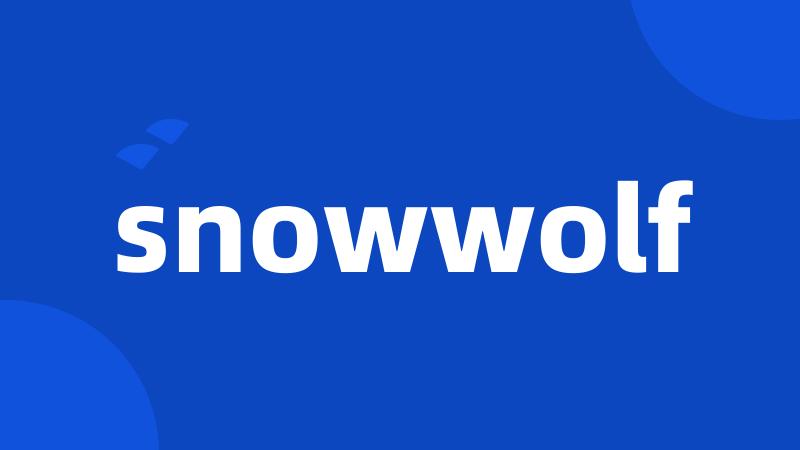 snowwolf