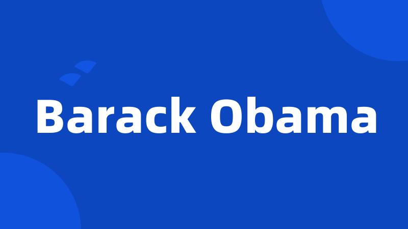 Barack Obama