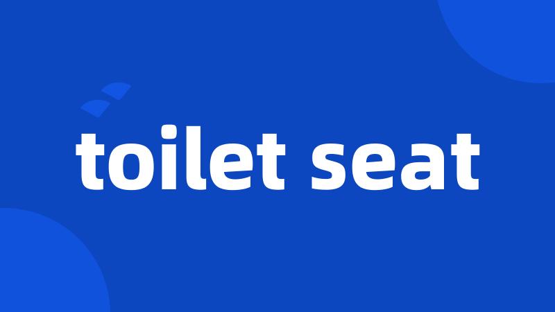 toilet seat