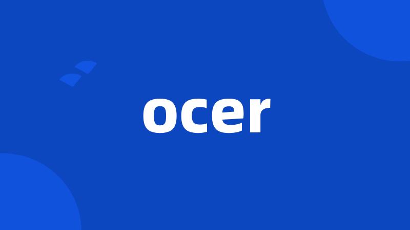 ocer