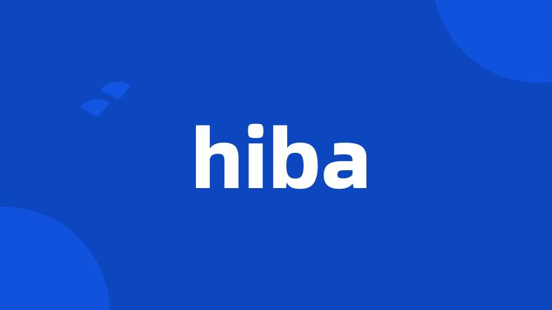 hiba