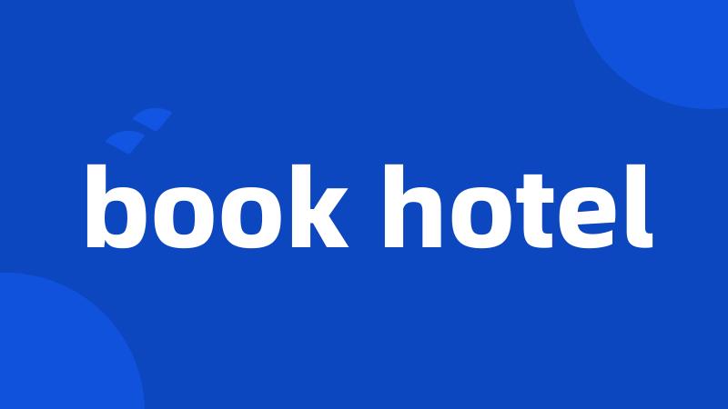 book hotel