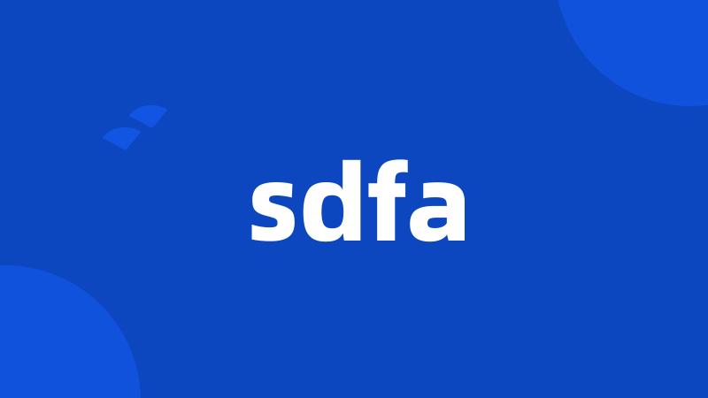 sdfa