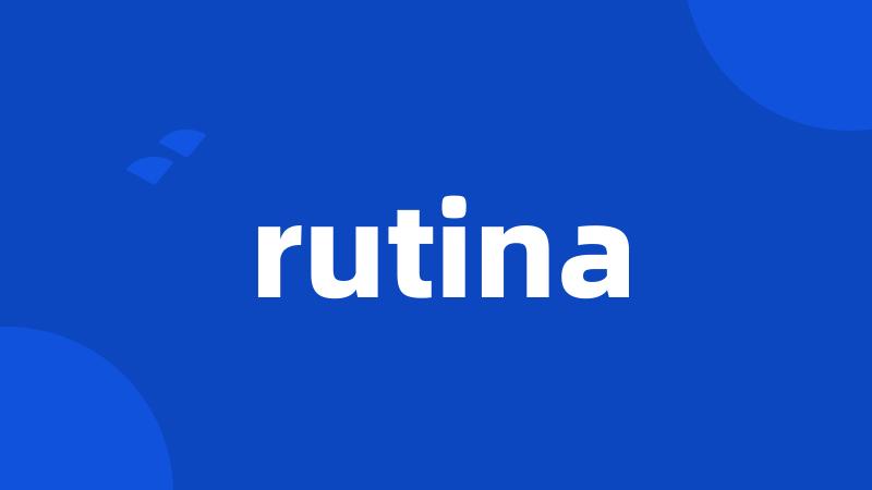 rutina