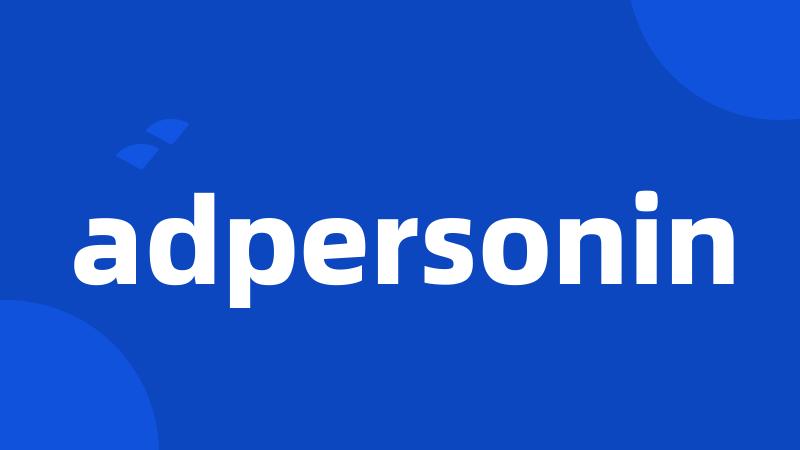 adpersonin