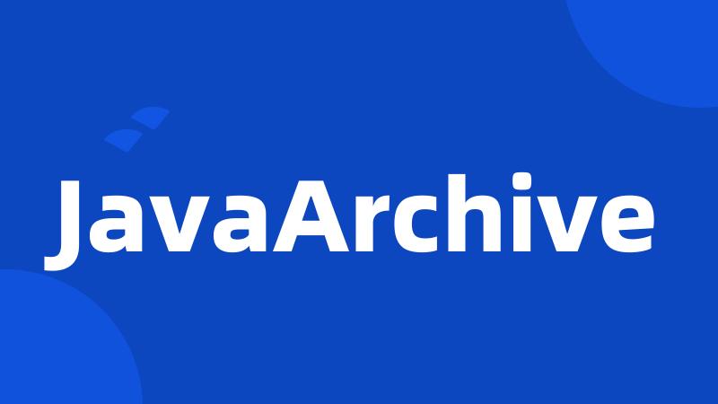 JavaArchive