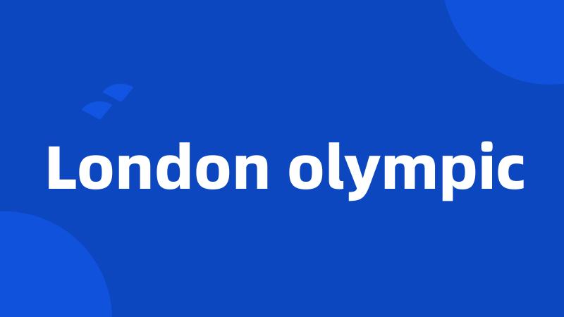 London olympic