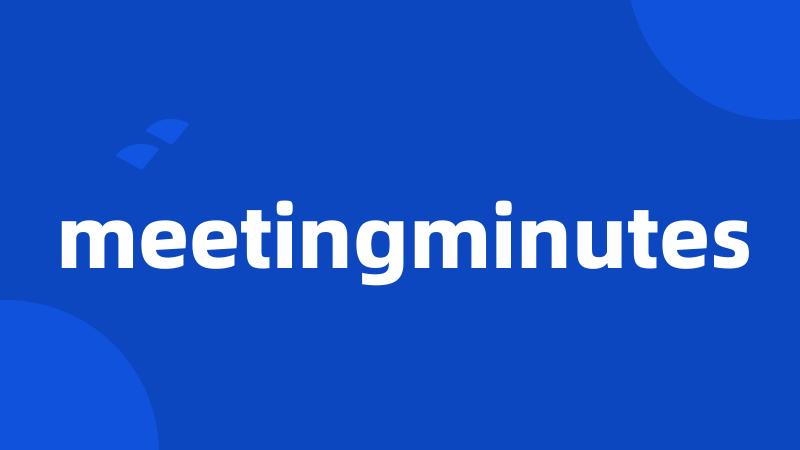 meetingminutes