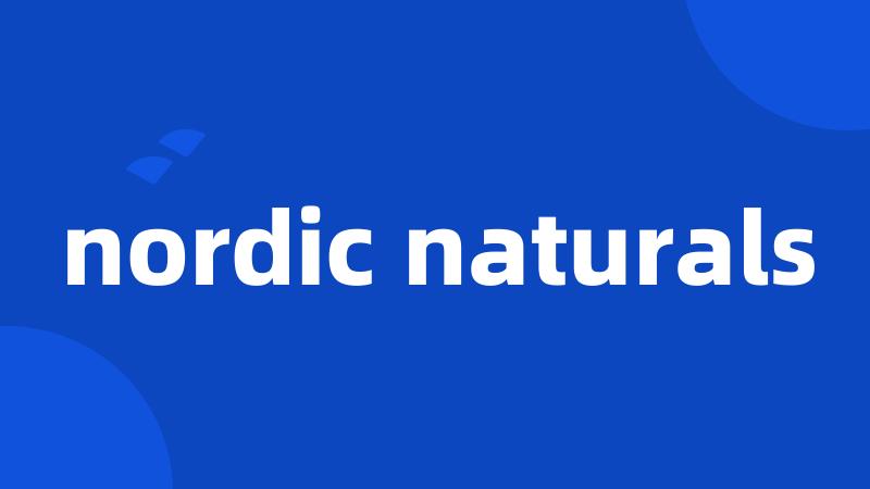 nordic naturals