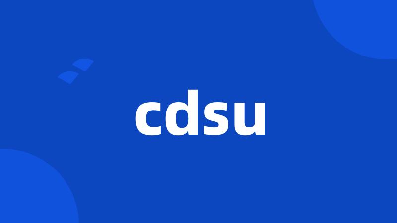 cdsu