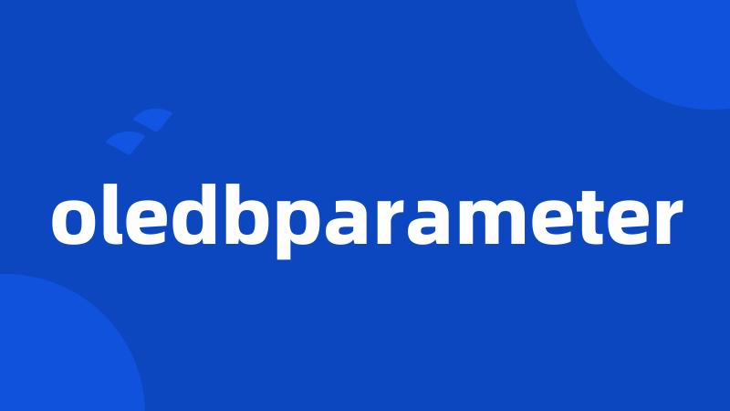 oledbparameter