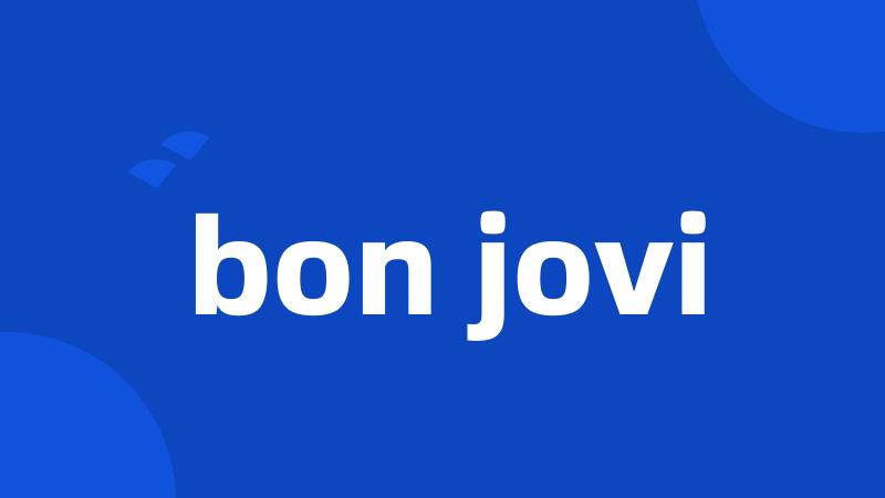 bon jovi