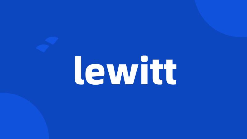 lewitt