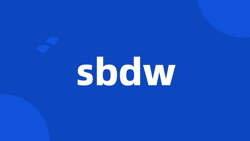 sbdw