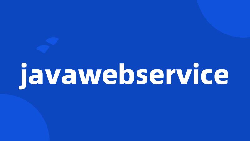 javawebservice