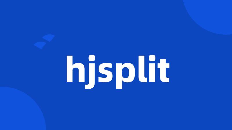 hjsplit