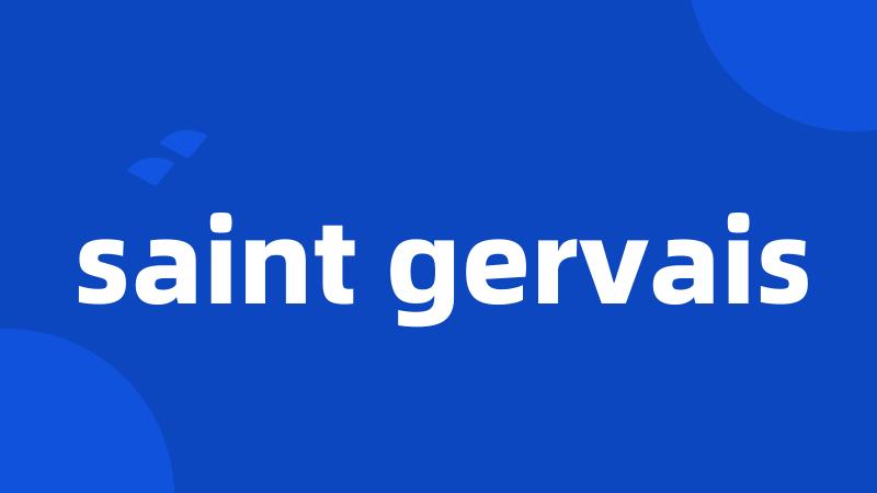 saint gervais