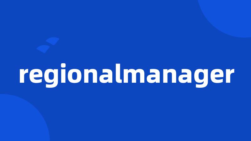 regionalmanager