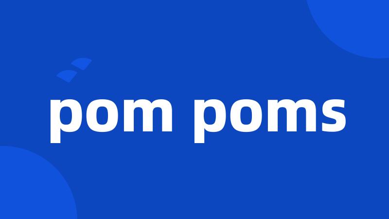 pom poms