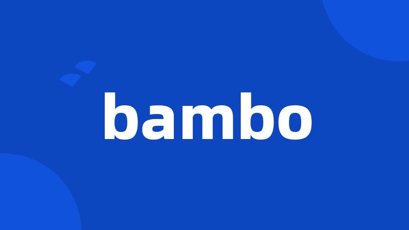 bambo