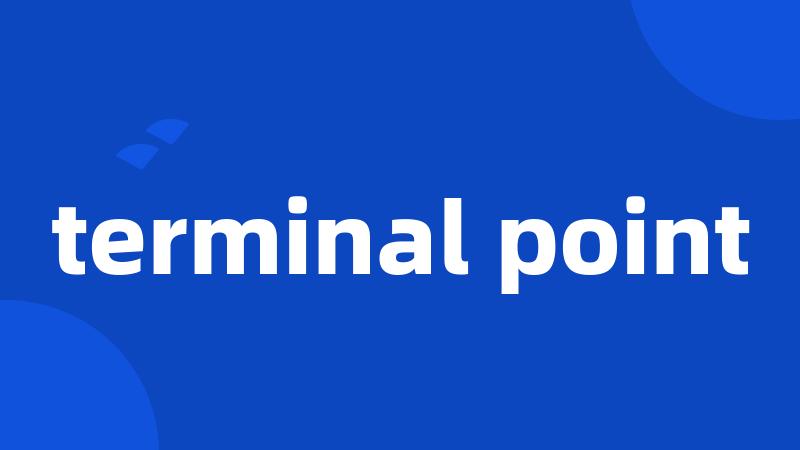 terminal point