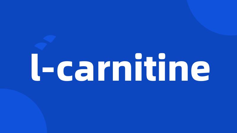 l-carnitine