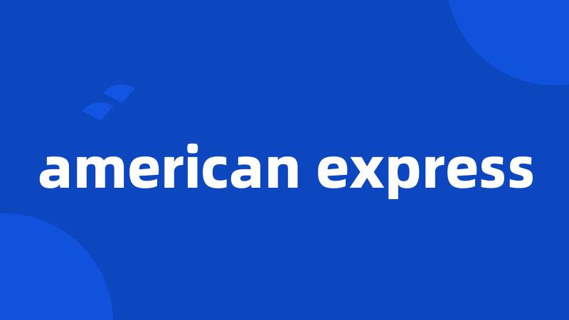 american express