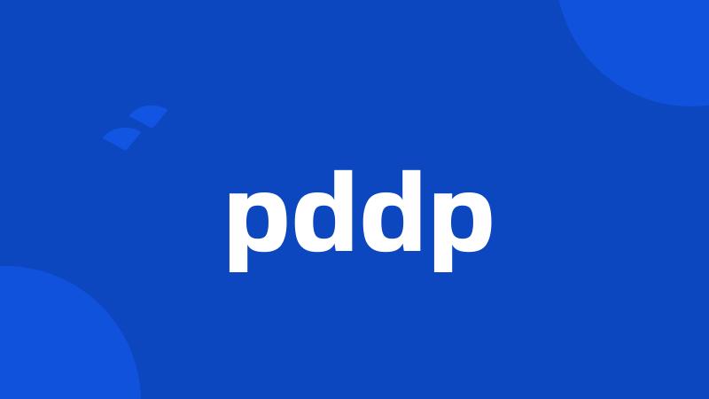 pddp