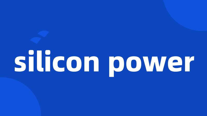 silicon power