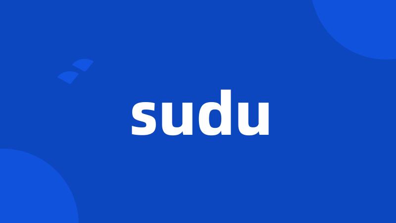 sudu