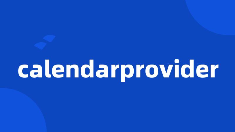 calendarprovider