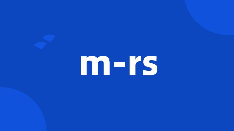 m-rs