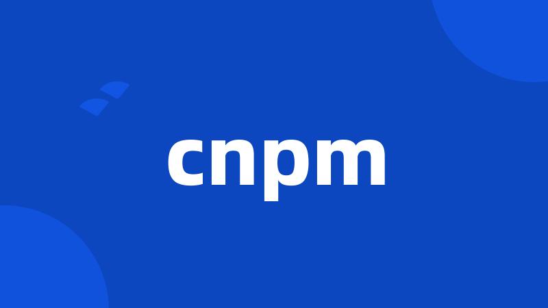 cnpm