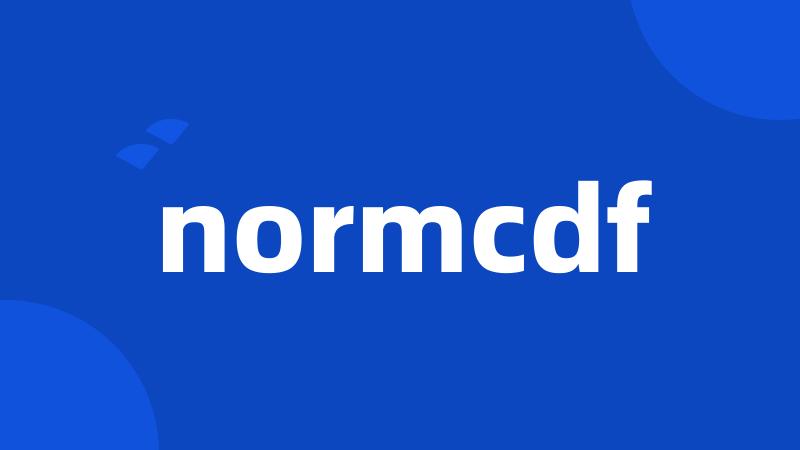 normcdf