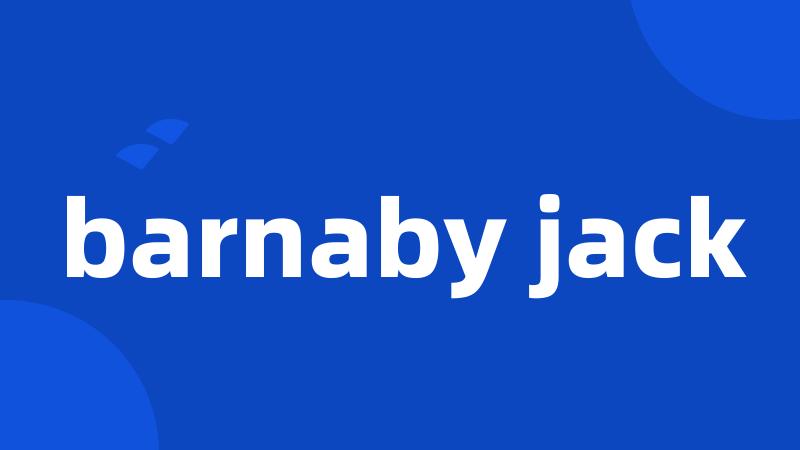 barnaby jack