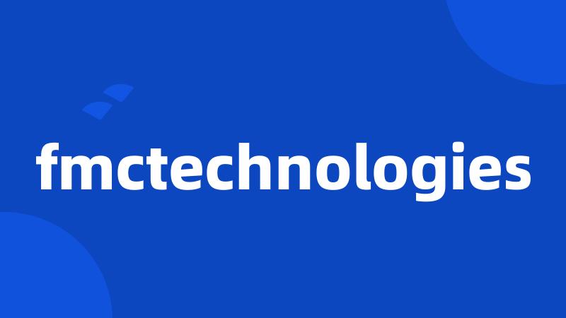 fmctechnologies