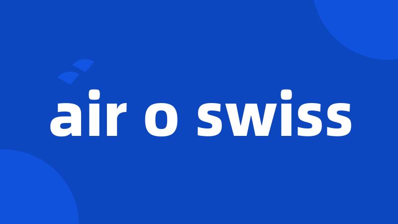 air o swiss