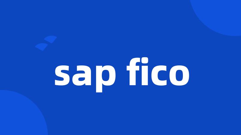 sap fico