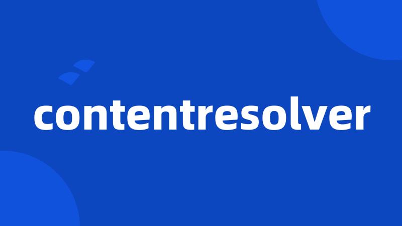 contentresolver