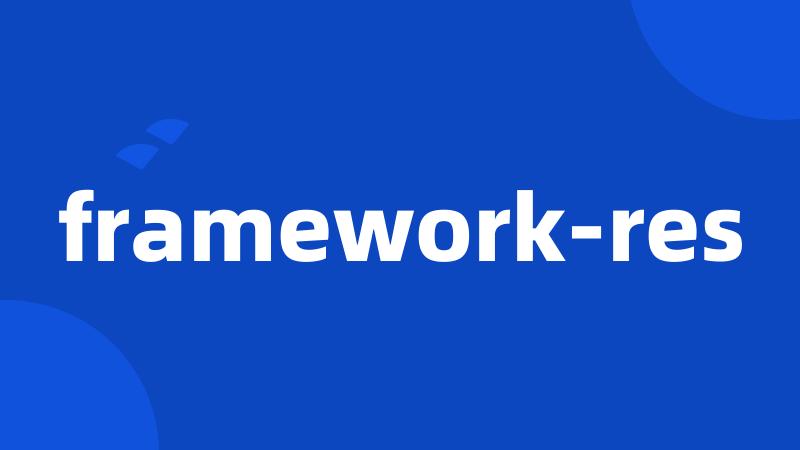 framework-res