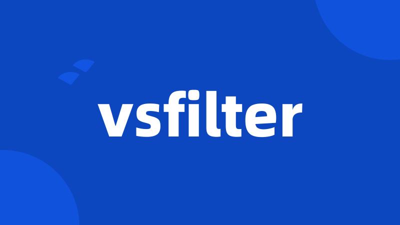 vsfilter