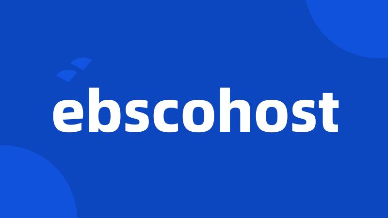 ebscohost