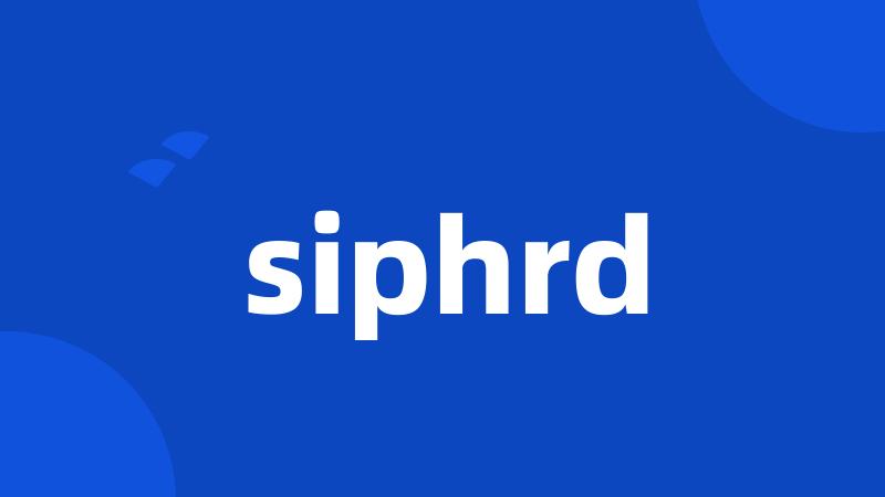 siphrd