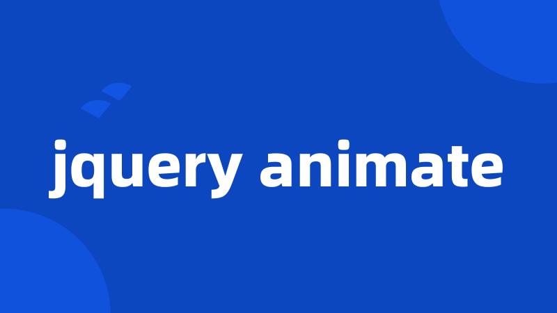 jquery animate