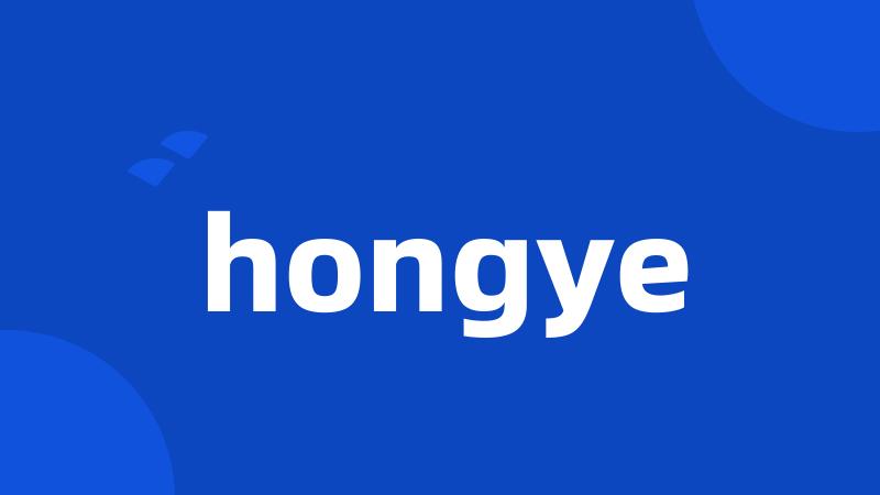 hongye