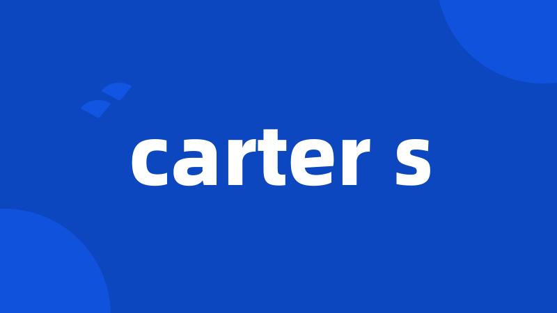 carter s