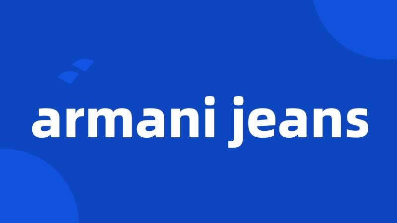 armani jeans