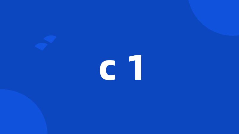 c 1