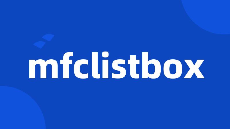 mfclistbox